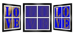 Love in Gold by Patrick Rubinstein - Kinetic Original on Board sized 30x30 inches. Available from Whitewall Galleries